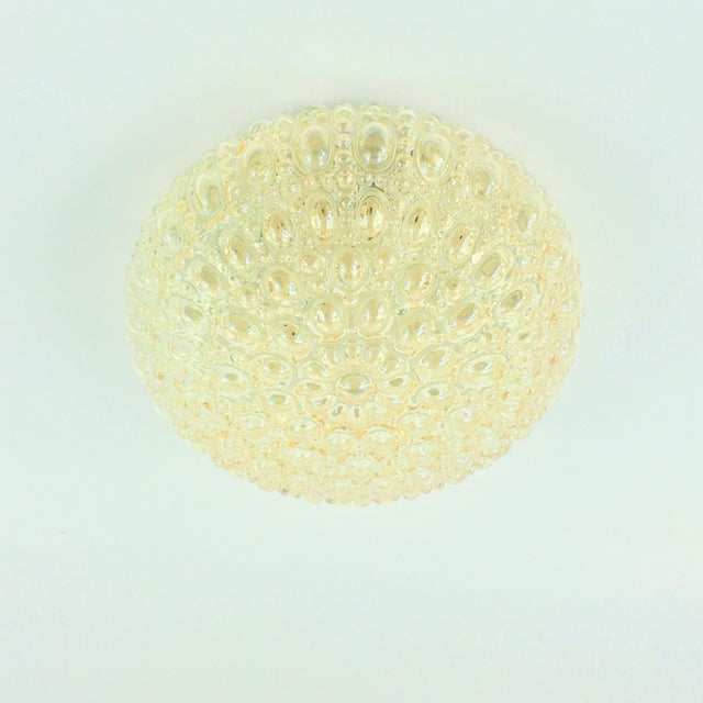 Stunning bubble glass ceiling light from the rare 'sirius' series by helena tynell for limburg, one of germany's leading...
