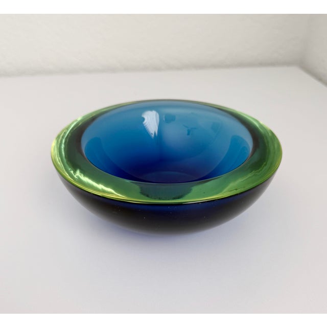 Seguso Vetri Murano Sommerso Glass Bowl, 1960s Italy, Attributed For Sale - Image 11 of 13