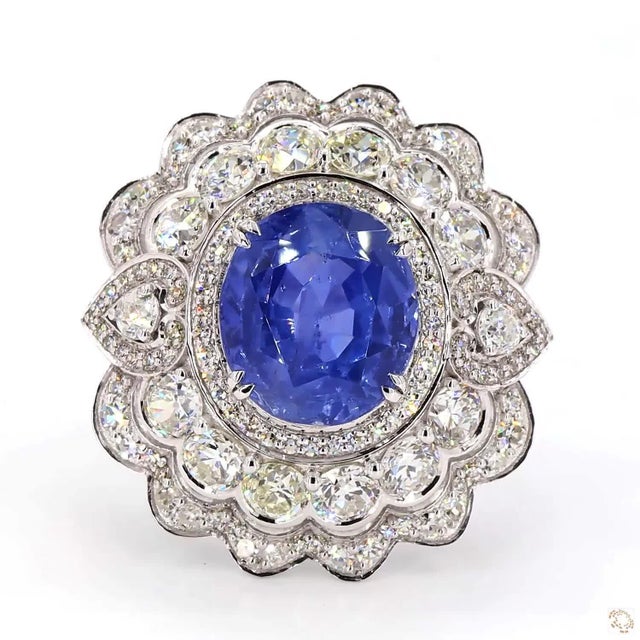This statement ring from our contemporary estate collection centers on a 2.58-carat diamond in an old European cut, an...