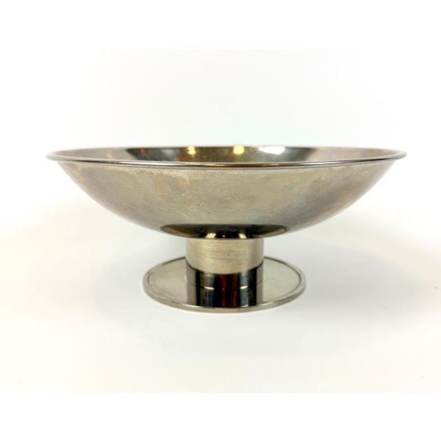 Silver Art Deco Austrian Silver Plated Centerpiece Bowl, 1940s For Sale - Image 8 of 10