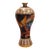 Vintage Chinese Cloisonné Meiping Vase | Black Ground Phoenix & Peony Motif With Stand For Sale