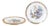 Japan Series Dinner Plates in Faience from Rörstrand, Sweden, Set of 4 For Sale