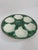Longchamp 1950s French Longchamp Green and White Oyster Plate For Sale - Image 4 of 16