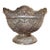 Vintage Japanese Ornate Silver-Plated Pedestal Bowl With Scalloped Rim For Sale