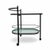 Black Oval Drinks Trolley / Bar cart / 1980s Height 77Width 85Depth 49 cm