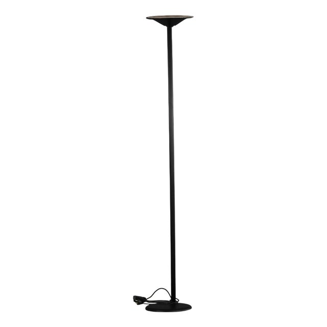 Vintage Black Floor Lamp from Relco, Italy, 1970s For Sale