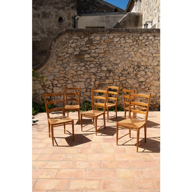 Dining Chairs attributed to Paolo Buffa, 1950s, Set of 6 For Sale - Image 6 of 7