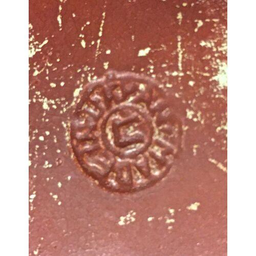 1900 - 1909 Antique Mexican Art Deco Floral Wall Pocket For Sale - Image 5 of 5