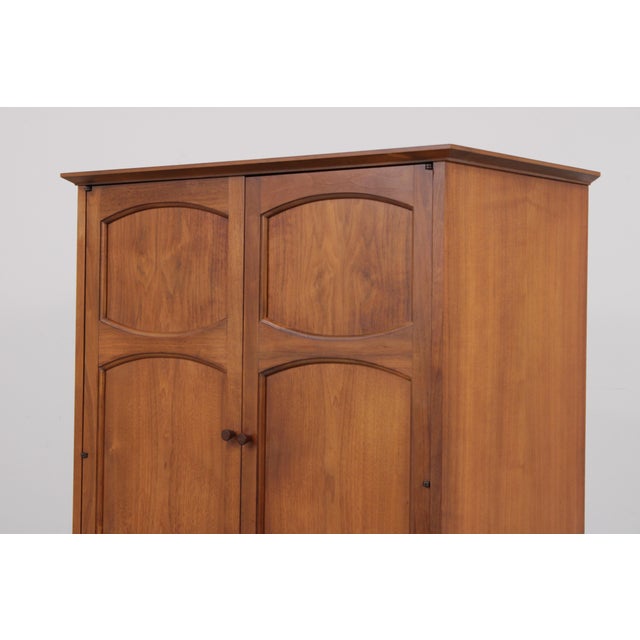 Walnut Mid Century Modern Gentlemens Chest Armoire by Lane For Sale - Image 12 of 18