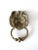 Metal Vintage Brass Lion Door Knocker For Sale - Image 7 of 10