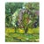 1980s Abstract Oil Painting Green Garden Dupliy Sergey Alexandrov For Sale