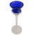 Glass Vintage Romanian Cobalt Blue Hand-Blown Crystal Candlesticks With Twisted Stems – Set of 3 For Sale - Image 7 of 9