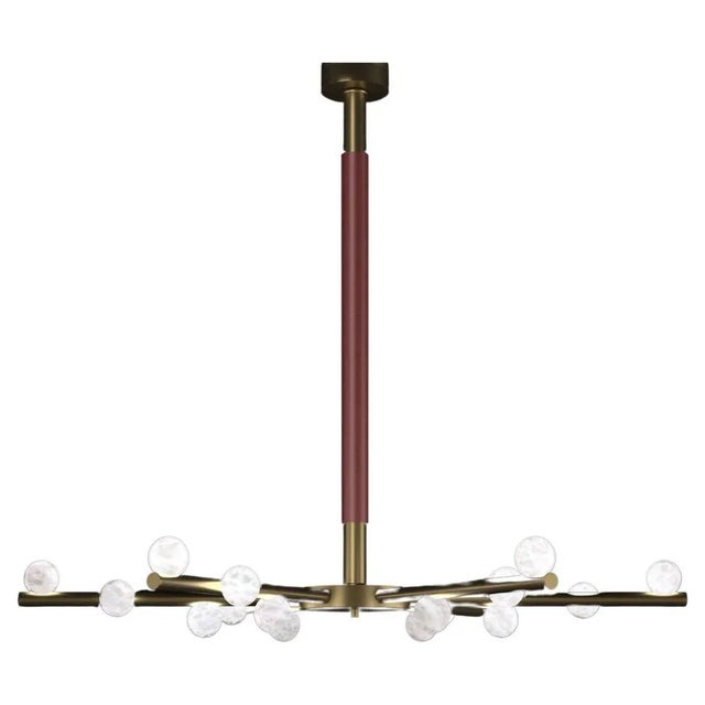 Contemporary Demetra Bronze Chandelier by Alabastro Italiano For Sale - Image 3 of 3