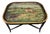 Antique 19th Century English Regency Style Hand-Painted Wooden Hunting Tray Table on Faux-Bamboo Stand For Sale