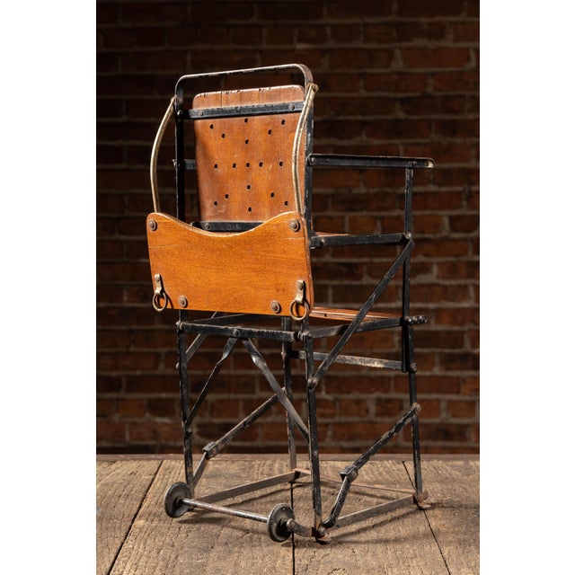 Wood Early 20th Century Salesman Sample Collapsible High Chair For Sale - Image 7 of 12
