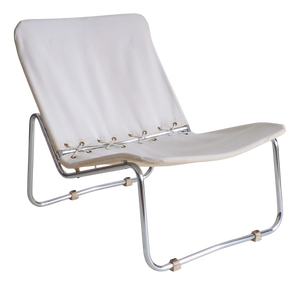 Vintage Tubular Lounge Chair, 1970s