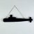 Early 20th Century Unique Folk Art Primitive Hand Made Wooden Submarine in Charcoal Black, Wall Hanging Sculpture For Sale - Image 5 of 10