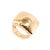 Early 21st Century Roberto Coin Martellato 18k Yellow Gold Hammered Dome Ruby Cocktail Ring, Size 6.5 For Sale - Image 5 of 9