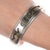 Rustic 7.5" H 14k/sterling Vintage Southwestern Cuff Bracelet For Sale - Image 3 of 11