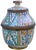 Mid 20th Century Moroccan Ceramic Lidded Bowl With Arabesque For Sale - Image 5 of 12