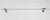 Transparent Traditional Large Glass Towel Bar With Brass Brackets For Sale - Image 8 of 8