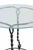 Champagne Cork Shaped Table handcrafted in wrought iron. Unique piece. Excellent condition.