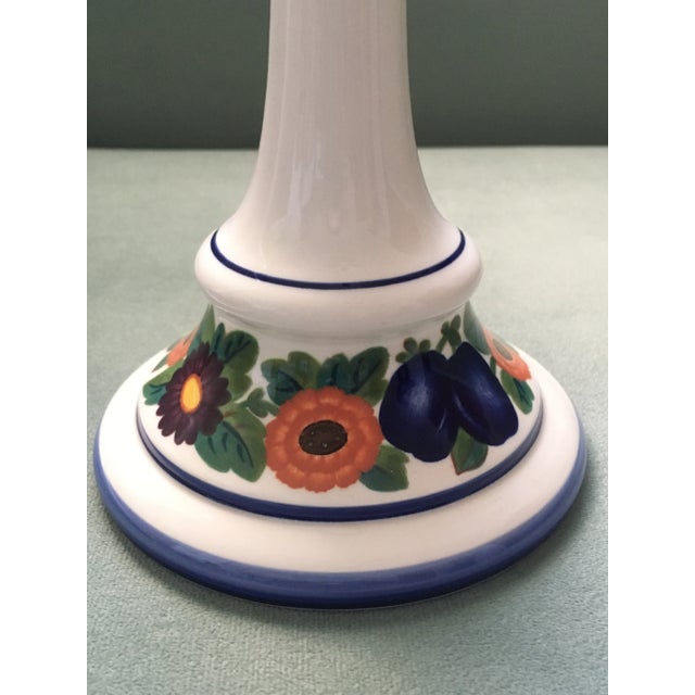 Royal Copenhagan 1990s Royal Copenhagen Golden Summer Candlesticks - Set of 2 For Sale - Image 4 of 12