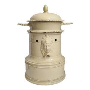 19th Century Antique Creamware Food Warmer