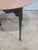 Late 20th Century Tiger Maple Benchmade Dining Table Breakfast Table Tavern Table Black Base For Sale - Image 10 of 10