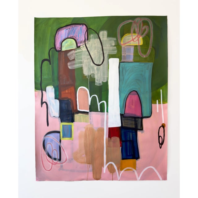 Contemporary Through the Clouds, Original Painting by Rebekah Andrade For Sale - Image 3 of 7