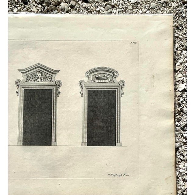 Neoclassical Vintage Boho Italian Widow Pediment Original Prints - A Pair For Sale - Image 3 of 9