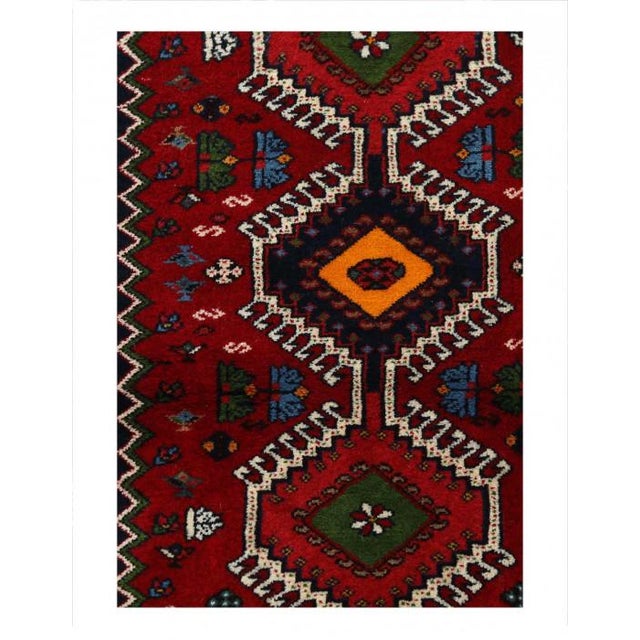 Traditional Pasargad DC Fine Hand Knotted Persian Yalameh Runner For Sale - Image 3 of 5