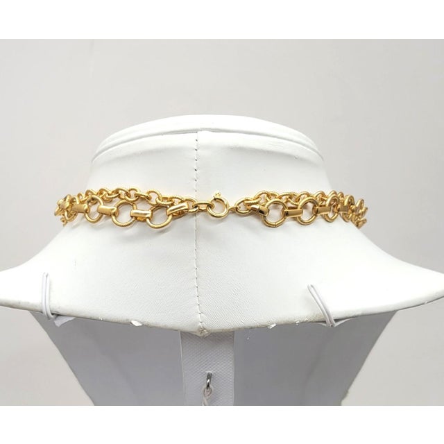 Metal Vintage Signed Napier Goldtone Coat of Arms Pendant Necklace, 1971 Ad Piece For Sale - Image 7 of 9