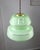 Mid-Century Pendant Lamp in Green Glass and Brass For Sale - Image 6 of 15