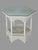 Mid 20th Century Mid 20th Century White Painted Wicker Parlor Table For Sale - Image 5 of 5
