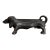 Large Vintage Cast Iron Dachshund Boot Scraper For Sale