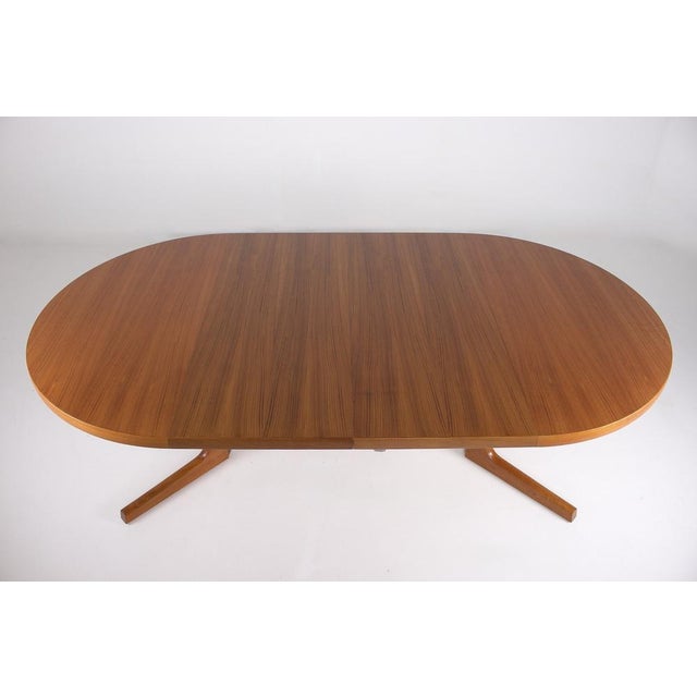 Round Teak Table with Two Extensions from AM Møbler, Denmark, 1970s For Sale - Image 10 of 12