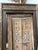 Mid-Century Modern Antique Indian Doorway Dark Teak Carved Wood Huge Floor Mirror Frame | Handcrafted Vintage Full-Length Statement Mirror Frame For Sale - Image 3 of 6