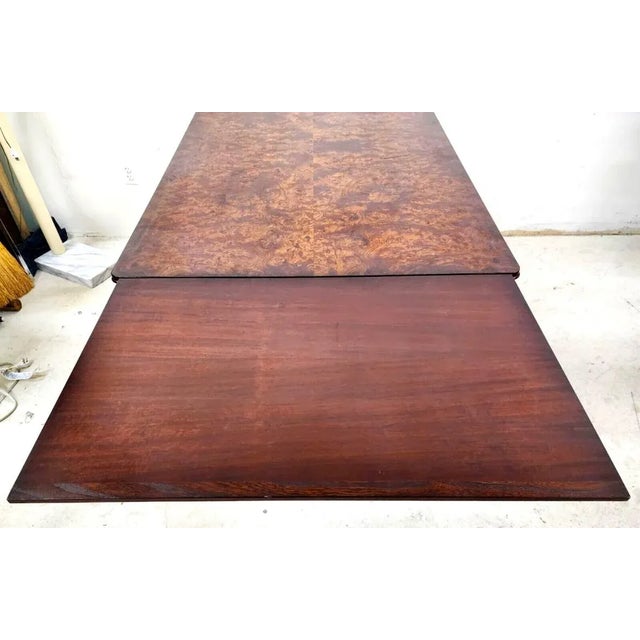 French Dining Table Birdseye Maple Extendable For Sale - Image 12 of 13