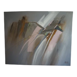 1970s Large Lee Reynold Abstracts Painting