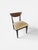 Mid-Century Modern Restored MCM 5-Piece Dinette Set | Black Trapezoid Loop-Leg Table & Walnut Upholstered Dining Chairs For Sale - Image 3 of 5