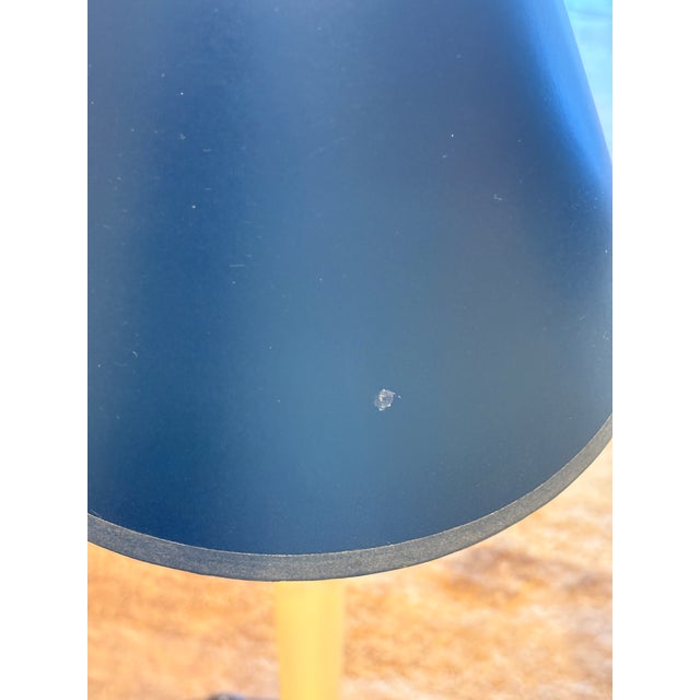 1980s Chapman Tall Buffet Cast Brass Table Lamps With Original Black Shades - a Pair For Sale - Image 12 of 17