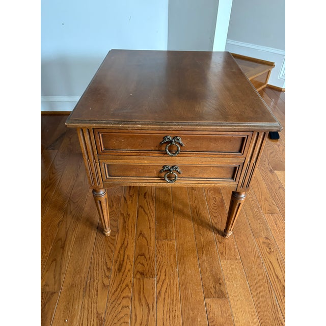 Henredon Henredon Custom Folio One Mid-Century End Tables For Sale - Image 4 of 6