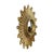 Mid-Century Modern Vintage Gilt Sunburst Mirror, 1960s For Sale - Image 3 of 14