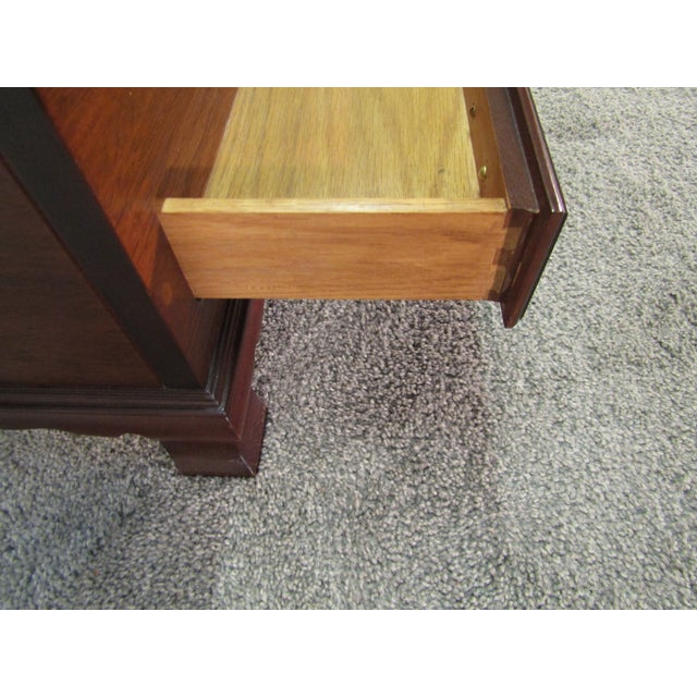 Wood Rare Kittinger Solid Mahogany Lift Lid Chest For Sale - Image 7 of 10