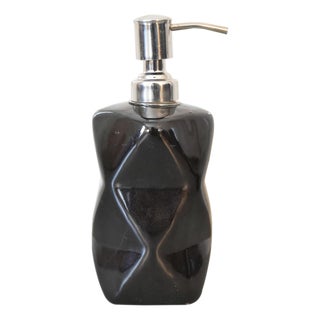 Sindri Black Porcelain Bathroom Set (3-Piece) For Sale
