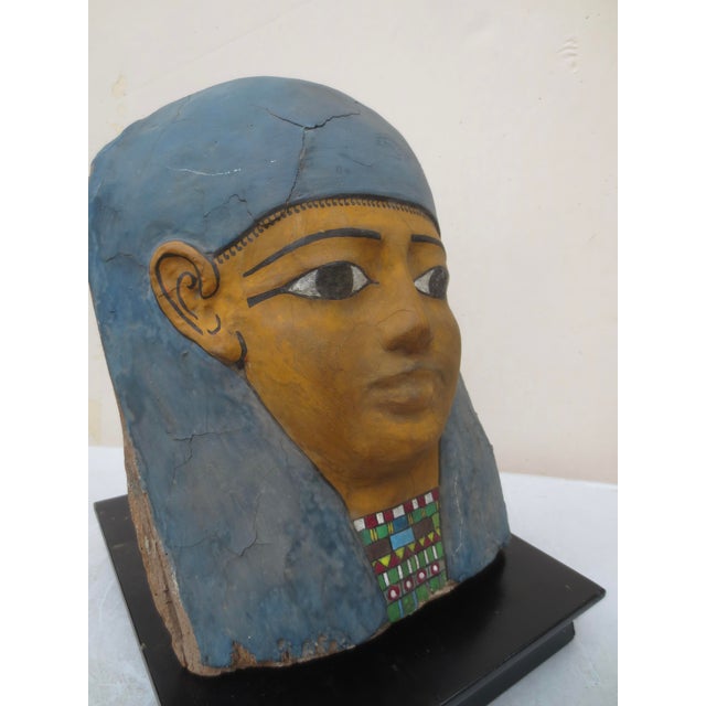Potolomic Sarchogus Mask Circa 3rd Century B C For Sale - Image 10 of 12