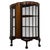 Antique English Bow-Front Mahogany Display Cabinet, 1800s For Sale - Image 4 of 11