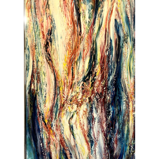 Abstract Abstract 1973 Painting, “Mystic Fires,” Signed by Swift For Sale - Image 3 of 13