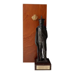 Antique 19th Century Dutch 3rd Line Regiment Bronze Statue – Presented by Royal Netherlands Army, 1990